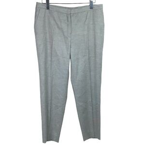 ESCADA CASHMERE WOOL BLEND TAPERED GRAY TROUSERS PANTS 42